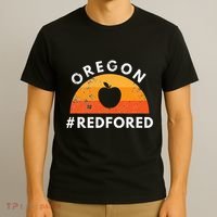 Red For Ed Oregon Teacher Public Education Supporter T-Shirt thumb 3