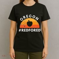 Red For Ed Oregon Teacher Public Education Supporter T-Shirt thumb 4