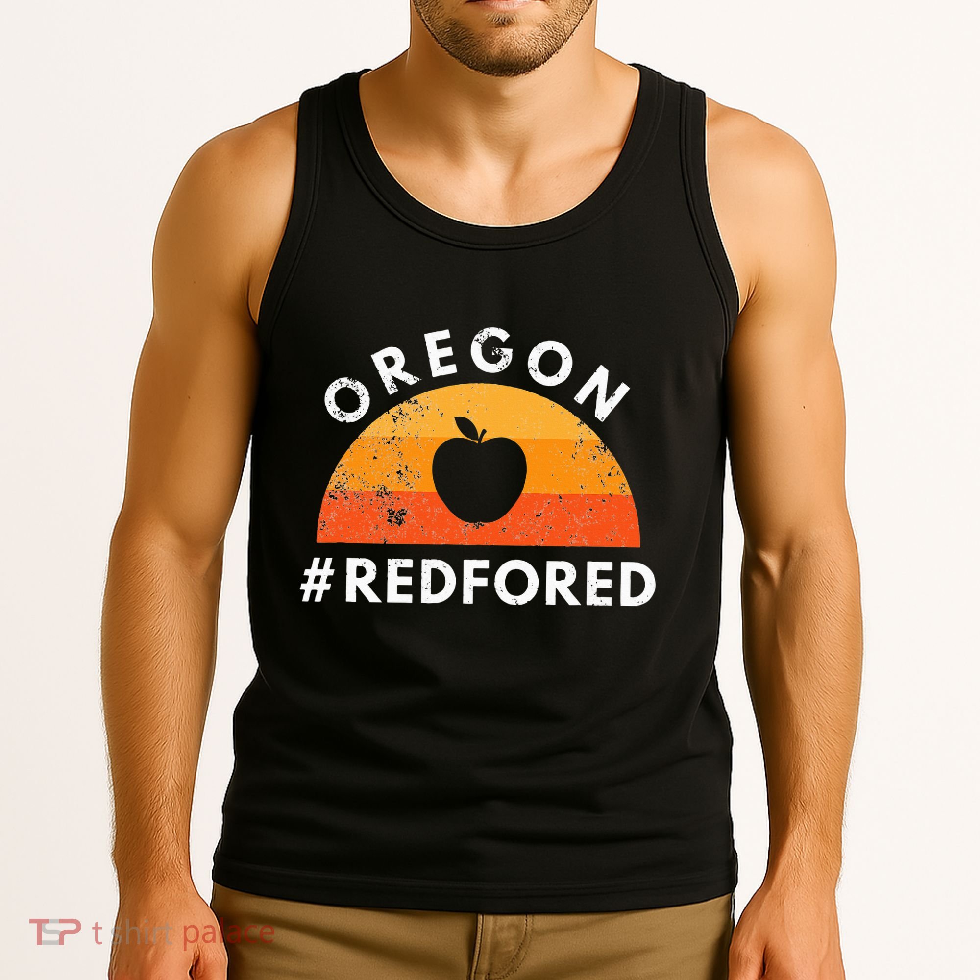 Red For Ed Oregon Teacher Public Education Supporter Tank Top