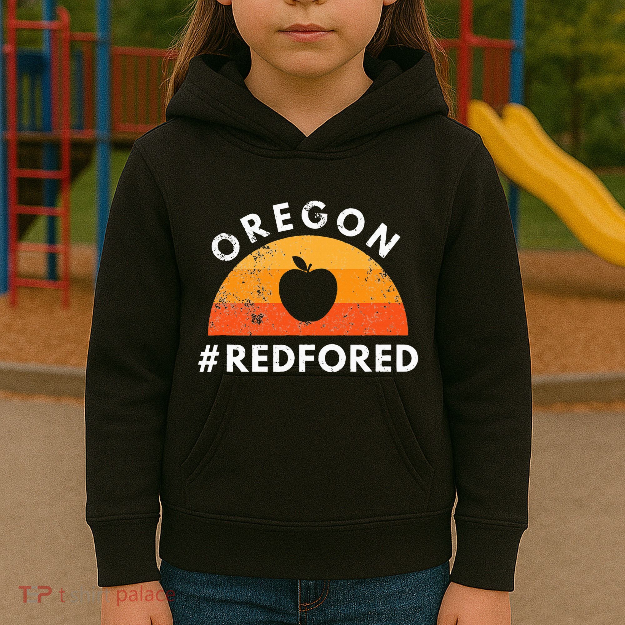 Red For Ed Oregon Teacher Public Education Supporter Kids Hoodie