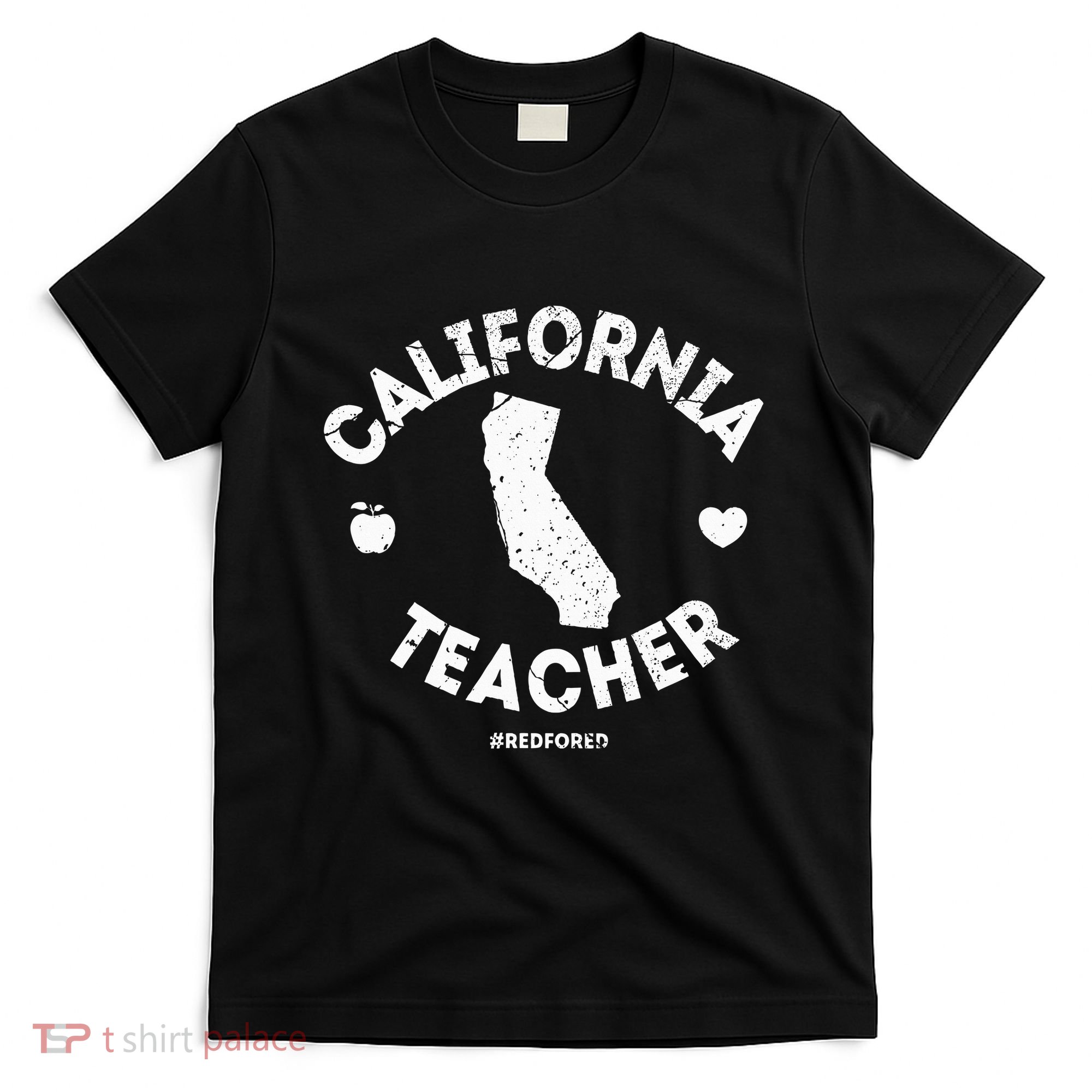 Red For Ed Teacher California Ca Education Gift T-Shirt