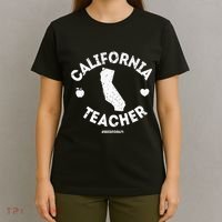Red For Ed Teacher California Ca Education Gift T-Shirt thumb 4