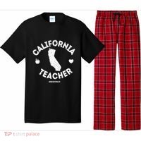 Red For Ed Teacher California Ca Education Gift Pajama Set thumb 0