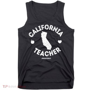 Red For Ed Teacher California Ca Education Gift Tank Top