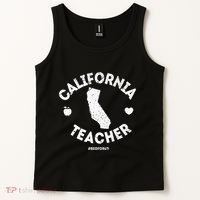 Red For Ed Teacher California Ca Education Gift Tank Top thumb 2