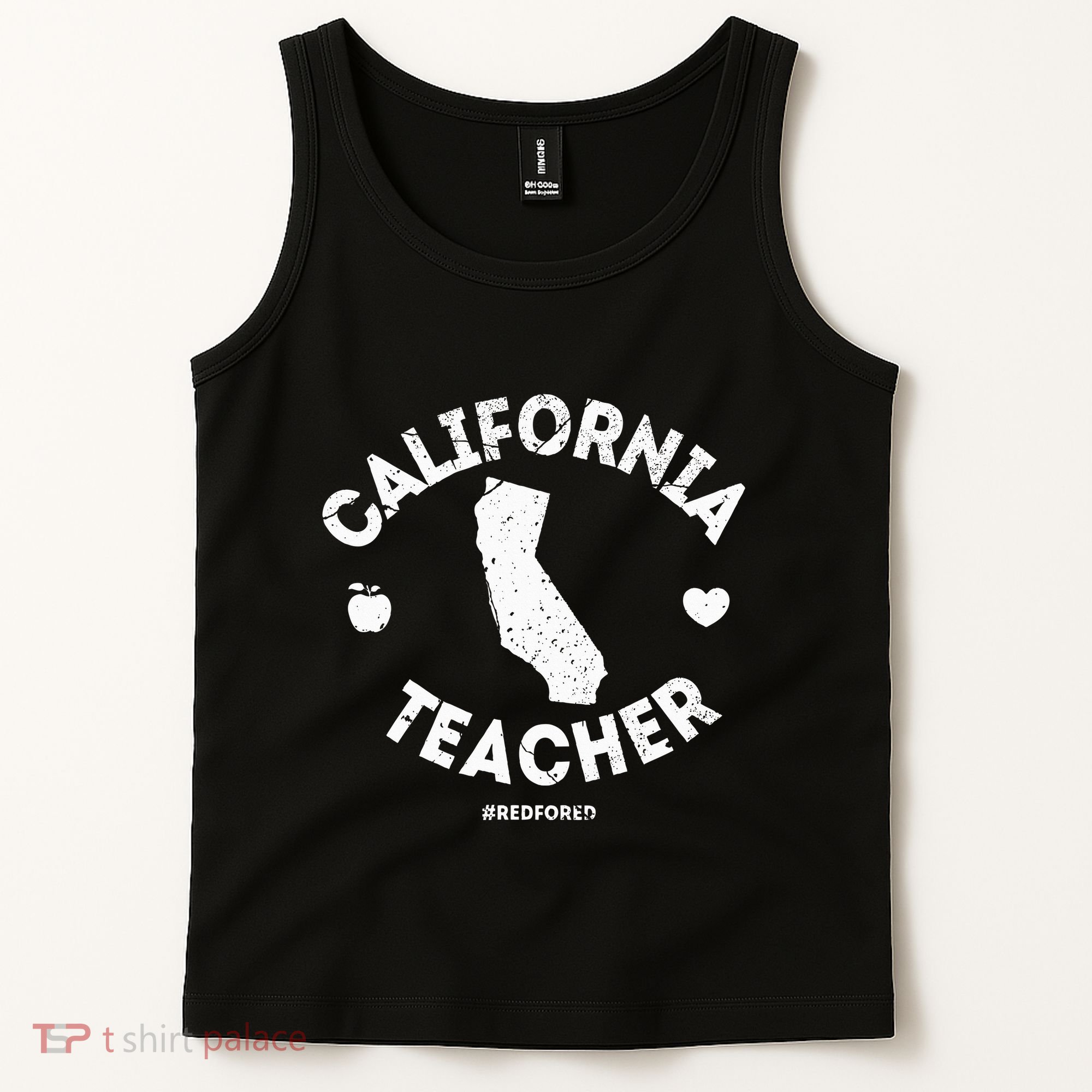 Red For Ed Teacher California Ca Education Gift Tank Top