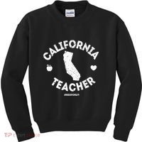 Red For Ed Teacher California Ca Education Gift Kids Sweatshirt thumb 0