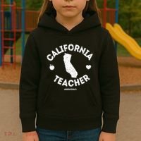 Red For Ed Teacher California Ca Education Gift Kids Hoodie thumb 3