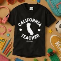Red For Ed Teacher California Ca Education Gift Kids T-Shirt thumb 3