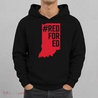 Red For Ed Indiana Long Sleeve Teacher Red4ed Hoodie thumb 0