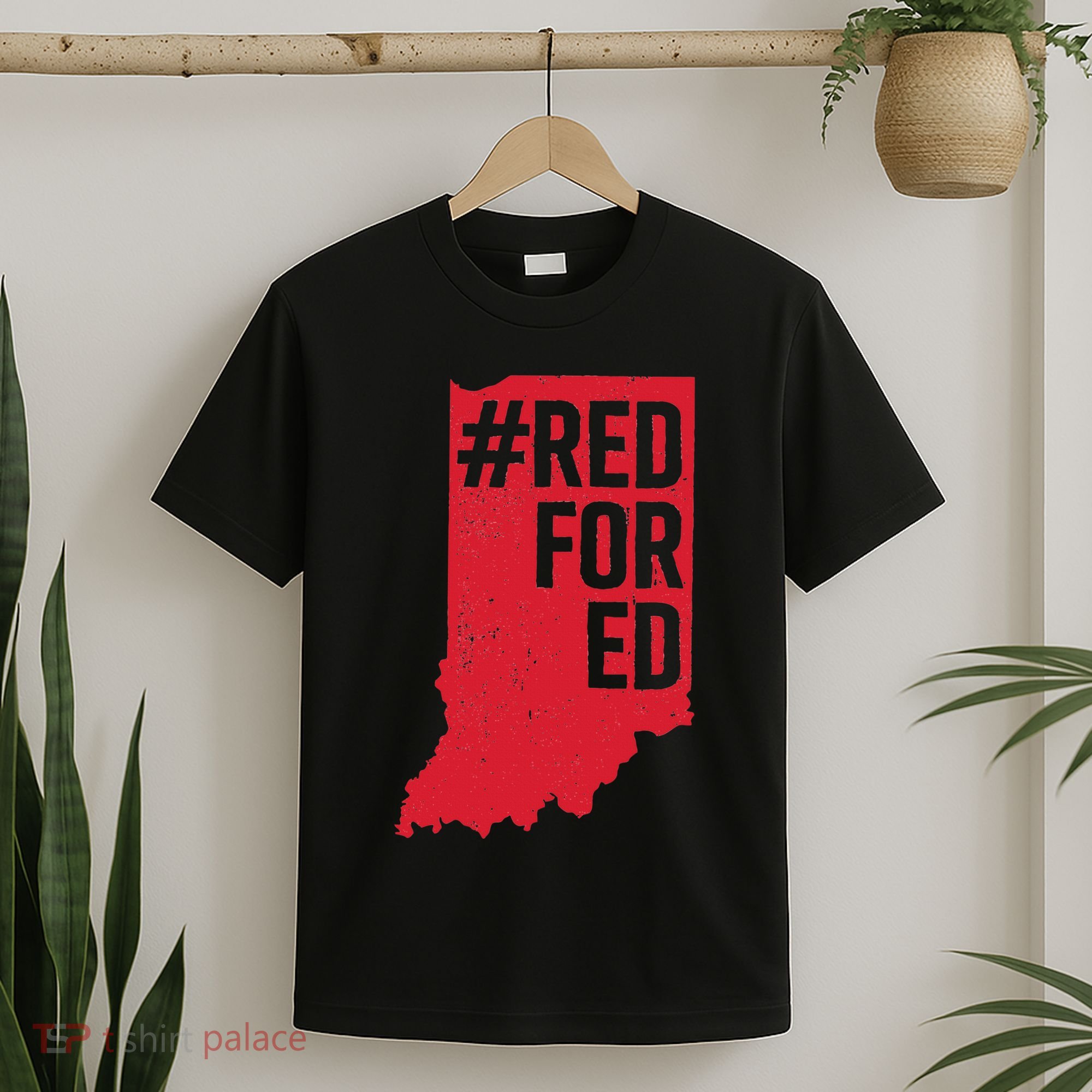 Red For Ed Indiana Long Sleeve Teacher Red4ed T-Shirt