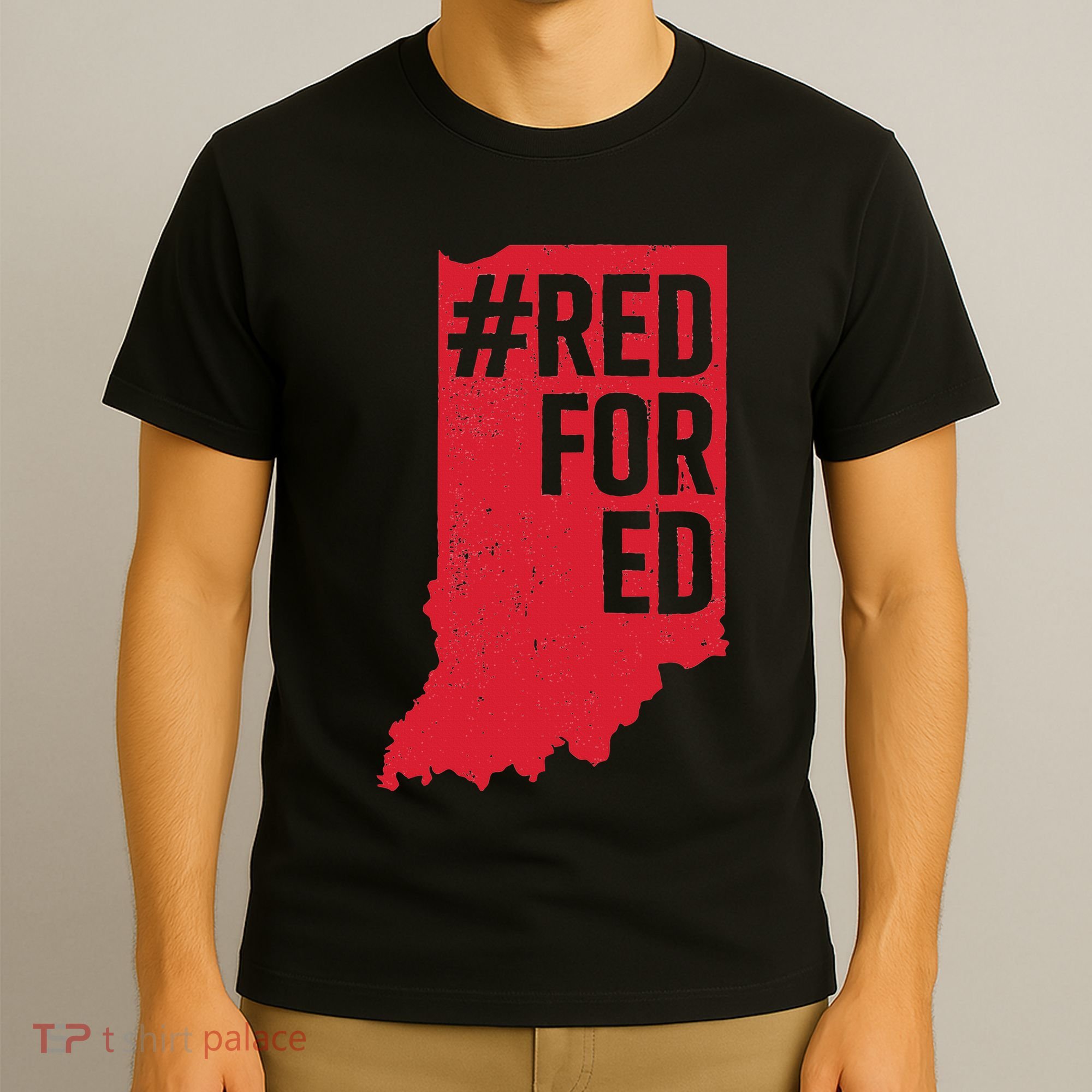 Red For Ed Indiana Long Sleeve Teacher Red4ed T-Shirt