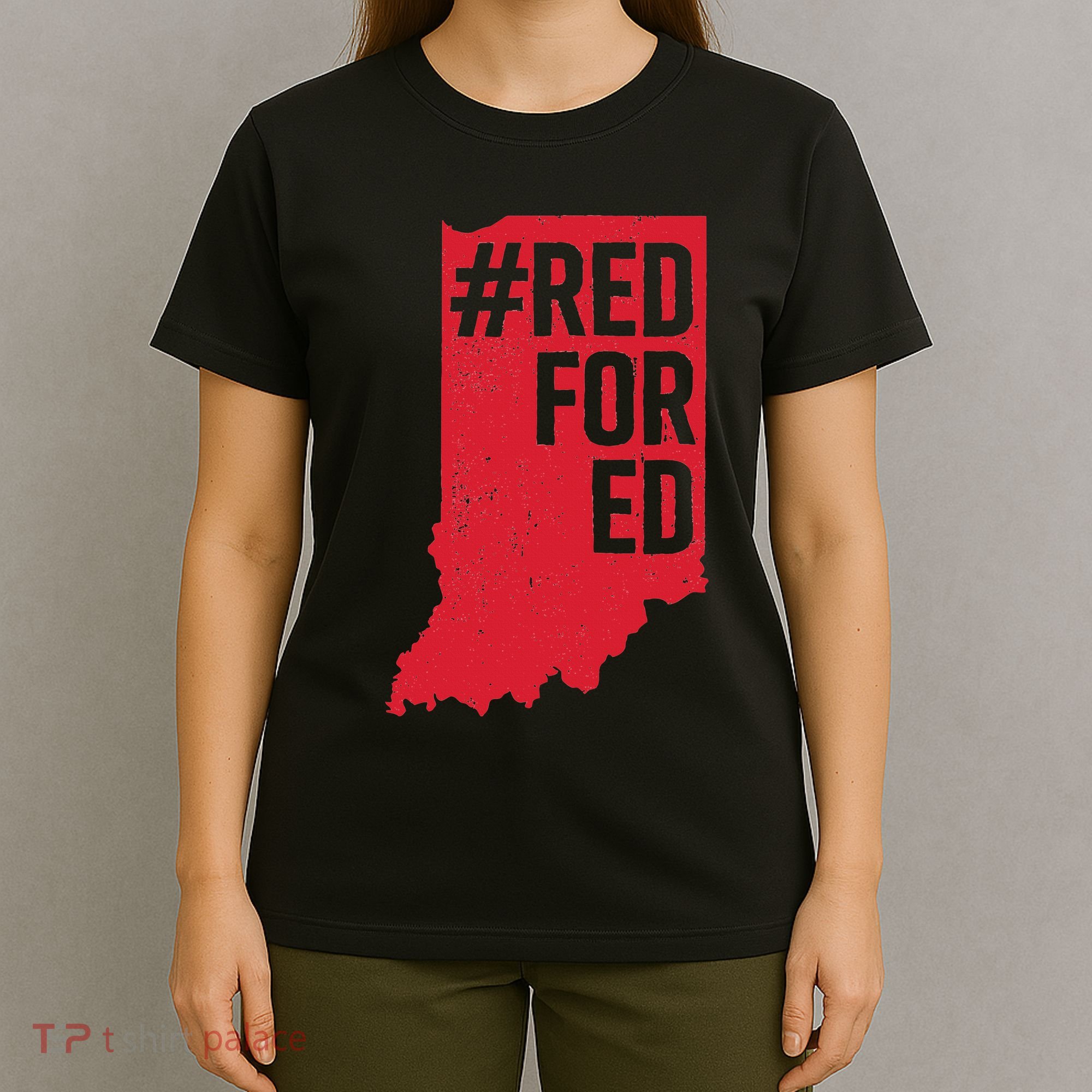 Red For Ed Indiana Long Sleeve Teacher Red4ed T-Shirt
