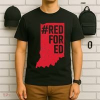 Red For Ed Indiana Long Sleeve Teacher Red4ed T-Shirt thumb 6