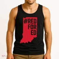 Red For Ed Indiana Long Sleeve Teacher Red4ed Tank Top thumb 3