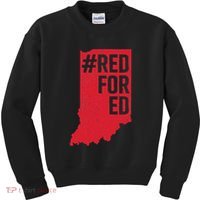 Red For Ed Indiana Long Sleeve Teacher Red4ed Kids Sweatshirt thumb 0