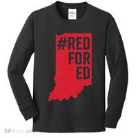 Red For Ed Indiana Long Sleeve Teacher Red4ed Kids Long Sleeve Shirt thumb 0