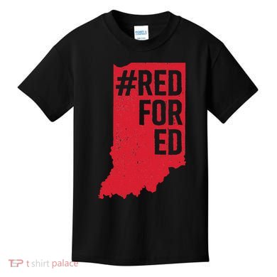 Red For Ed Indiana Long Sleeve Teacher Red4ed Kids T-Shirt