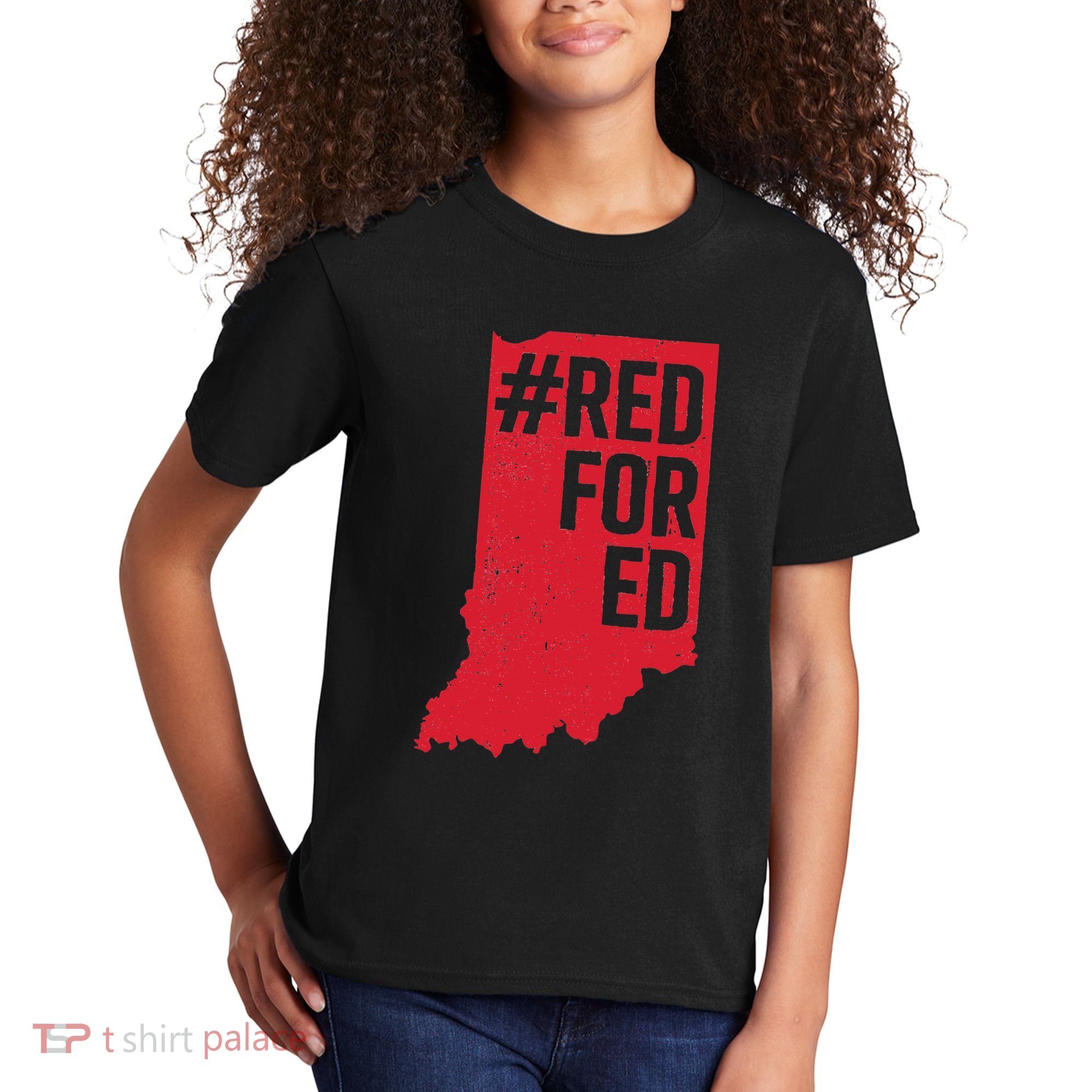 Red For Ed Indiana Long Sleeve Teacher Red4ed Kids T-Shirt