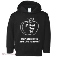 Red For Ed Our Students Are The Reason Toddler Hoodie thumb 0