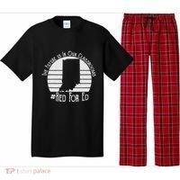 Red For Ed Indiana Teacher The Future Is In Our Classrooms Pajama Set thumb 0