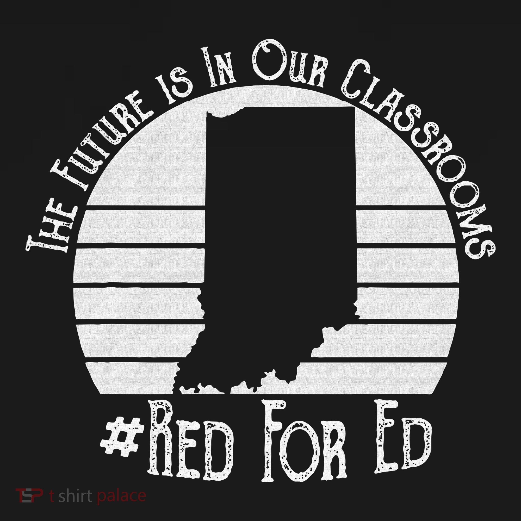 Red For Ed Indiana Teacher The Future Is In Our Classrooms Women's Hoodie