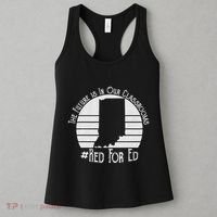 Red For Ed Indiana Teacher The Future Is In Our Classrooms Women's Tank Top thumb 3