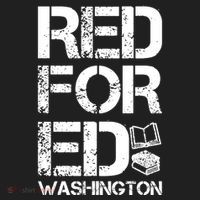 Red For Ed Washington Teacher Women's Sweatshirt thumb 2