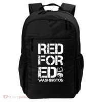 Red For Ed Washington Teacher Backpack thumb 0