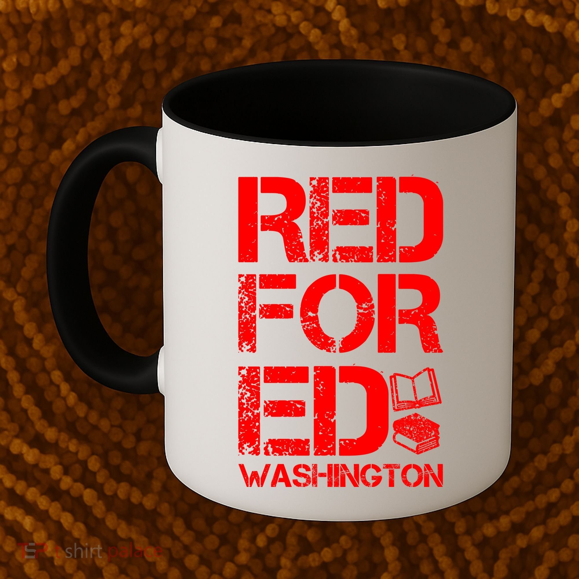 Red For Ed Washington Teacher Coffee Mug