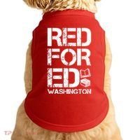 Red For Ed Washington Teacher Doggie Tank thumb 0