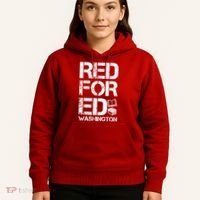 Red For Ed Washington Teacher Hoodie thumb 5