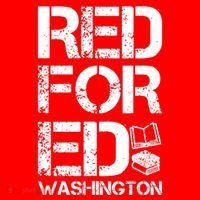 Red For Ed Washington Teacher Apron thumb 3