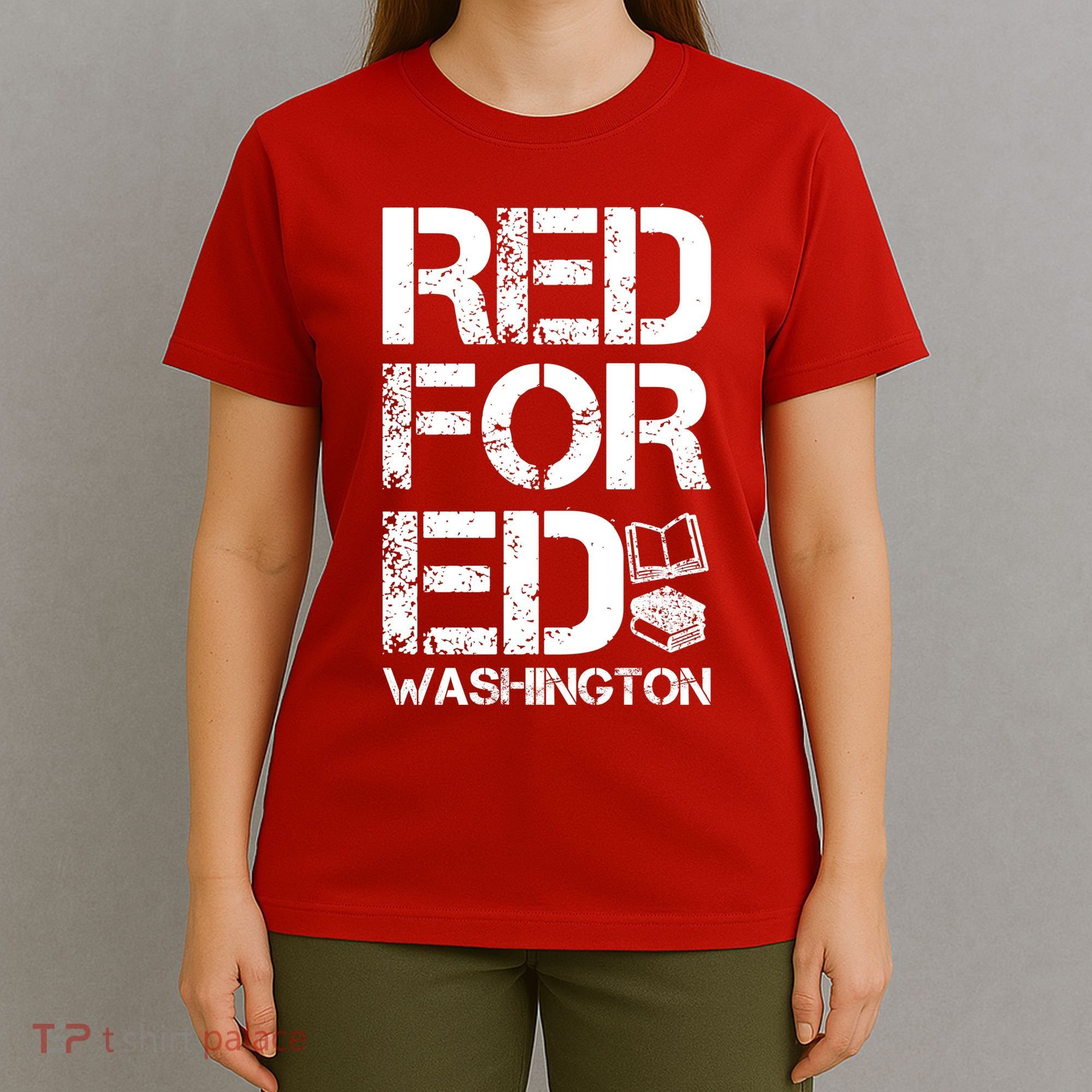 Red For Ed Washington Teacher T-Shirt