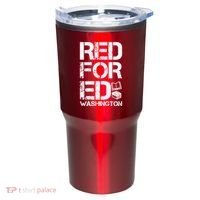 Red For Ed Washington Teacher Tumbler thumb 0