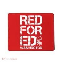 Red For Ed Washington Teacher Mousepad thumb 0