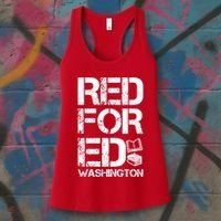 Red For Ed Washington Teacher Women's Tank Top thumb 3