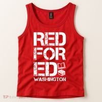 Red For Ed Washington Teacher Tank Top thumb 2