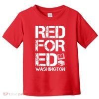 Red For Ed Washington Teacher Toddler T-Shirt thumb 0