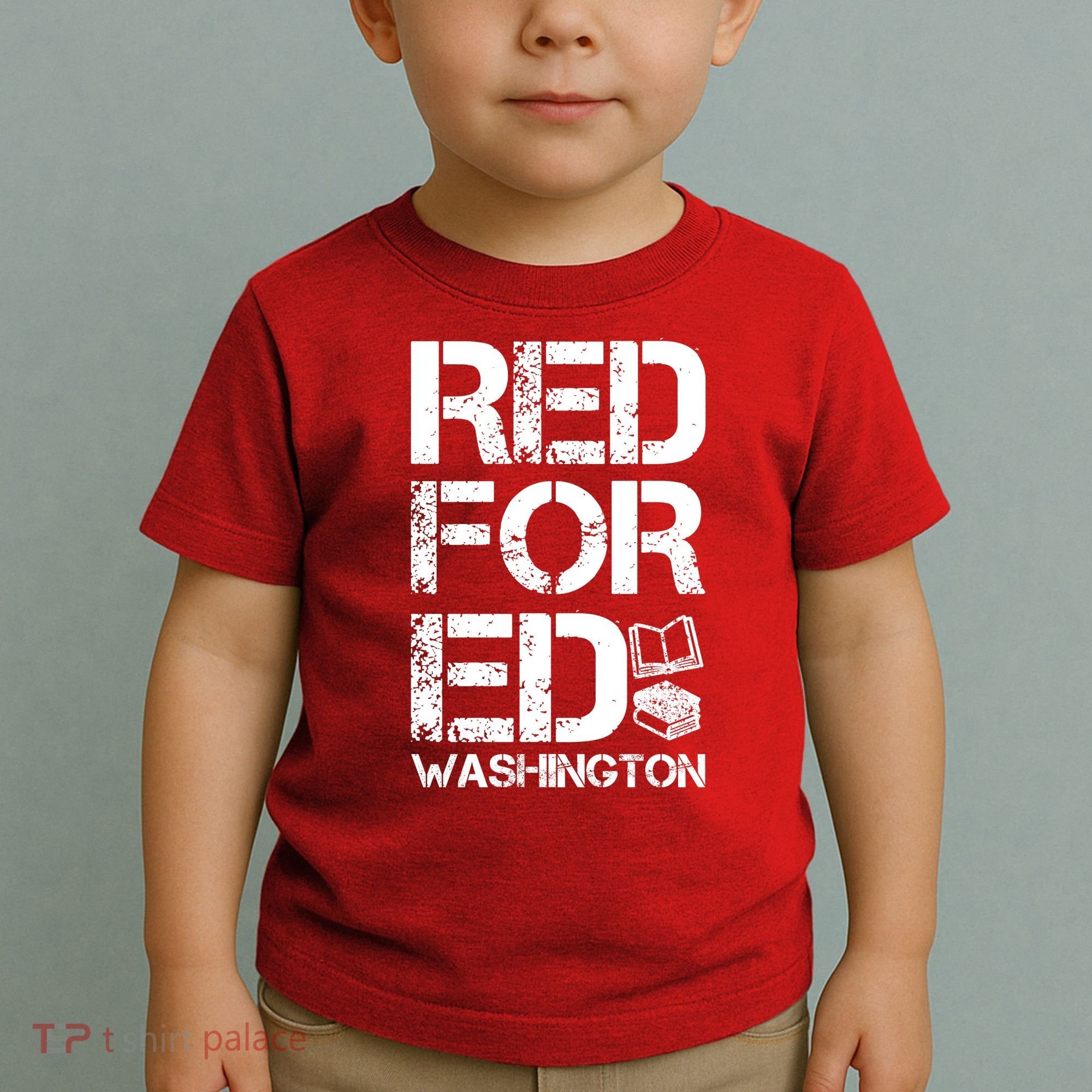 Red For Ed Washington Teacher Toddler T-Shirt
