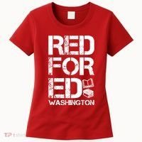 Red For Ed Washington Teacher Women's T-Shirt thumb 0