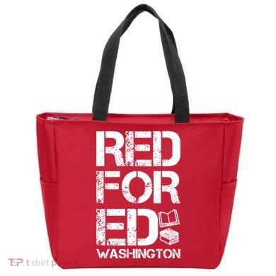 Red For Ed Washington Teacher Tote Bag