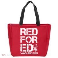 Red For Ed Washington Teacher Tote Bag thumb 0
