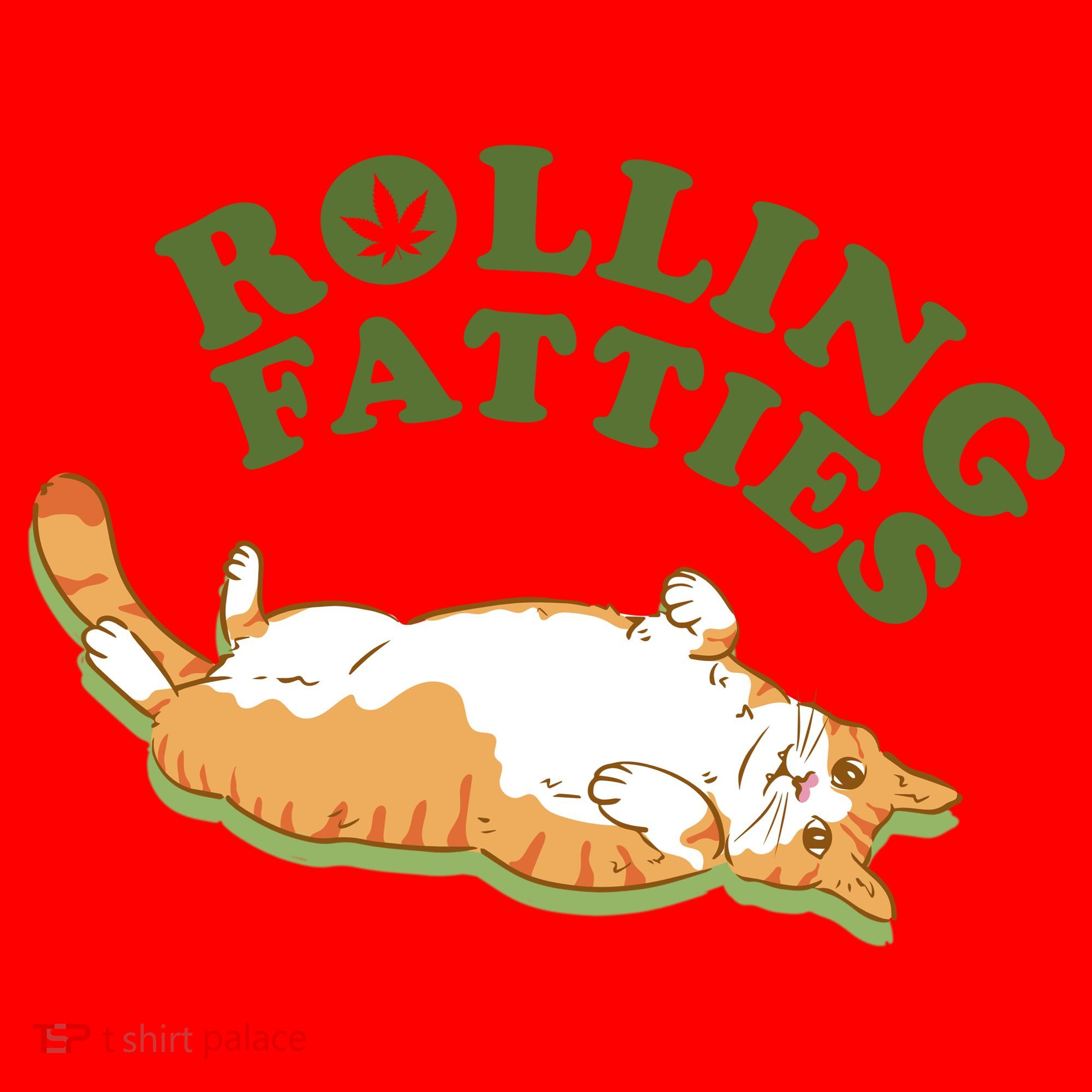 Rolling Fatties Funny Marijuana Cat Santa Hat