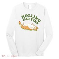Rolling Fatties Funny Marijuana Cat Long Sleeve Shirt thumb 0