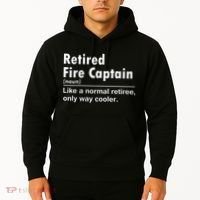 Retired Firefighter Fire Captain Chief Funny Definition Hoodie thumb 2