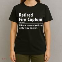 Retired Firefighter Fire Captain Chief Funny Definition T-Shirt thumb 4