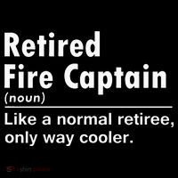 Retired Firefighter Fire Captain Chief Funny Definition T-Shirt thumb 7