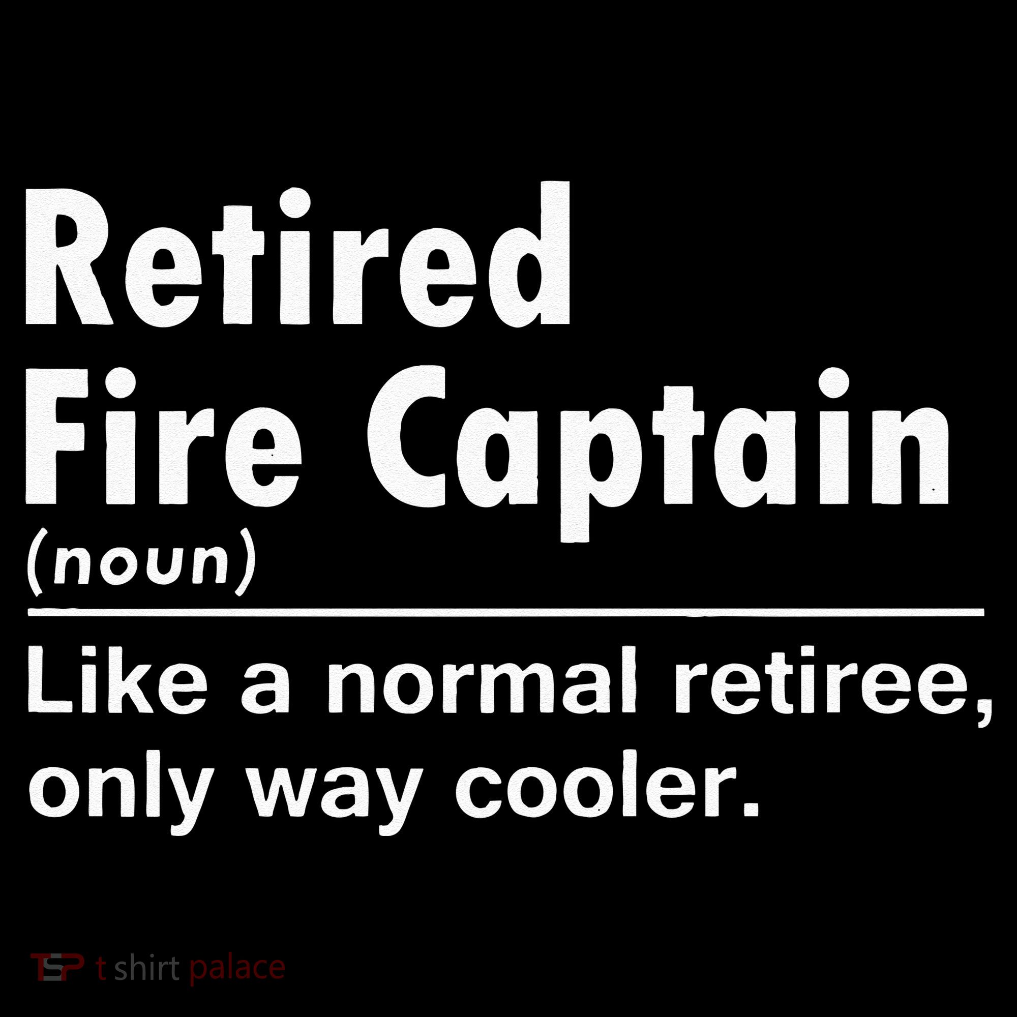 Retired Firefighter Fire Captain Chief Funny Definition Bucket Hat