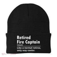 Retired Firefighter Fire Captain Chief Funny Definition Beanie thumb 0